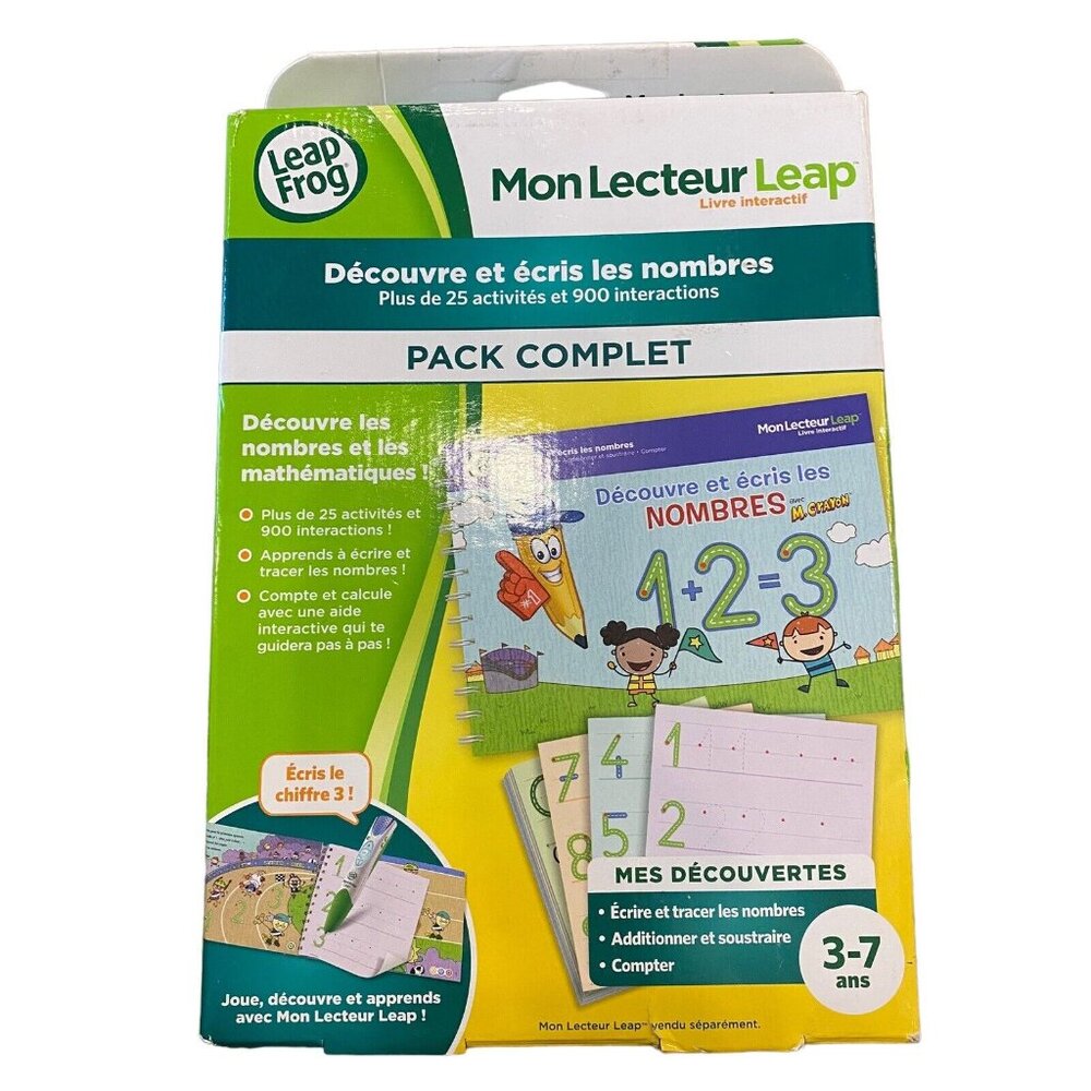 Leap Frog Mon Lecteur Leap Livre Interactif Decouvre Ecris Les Nombres Complet